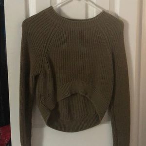 olive ish sweater